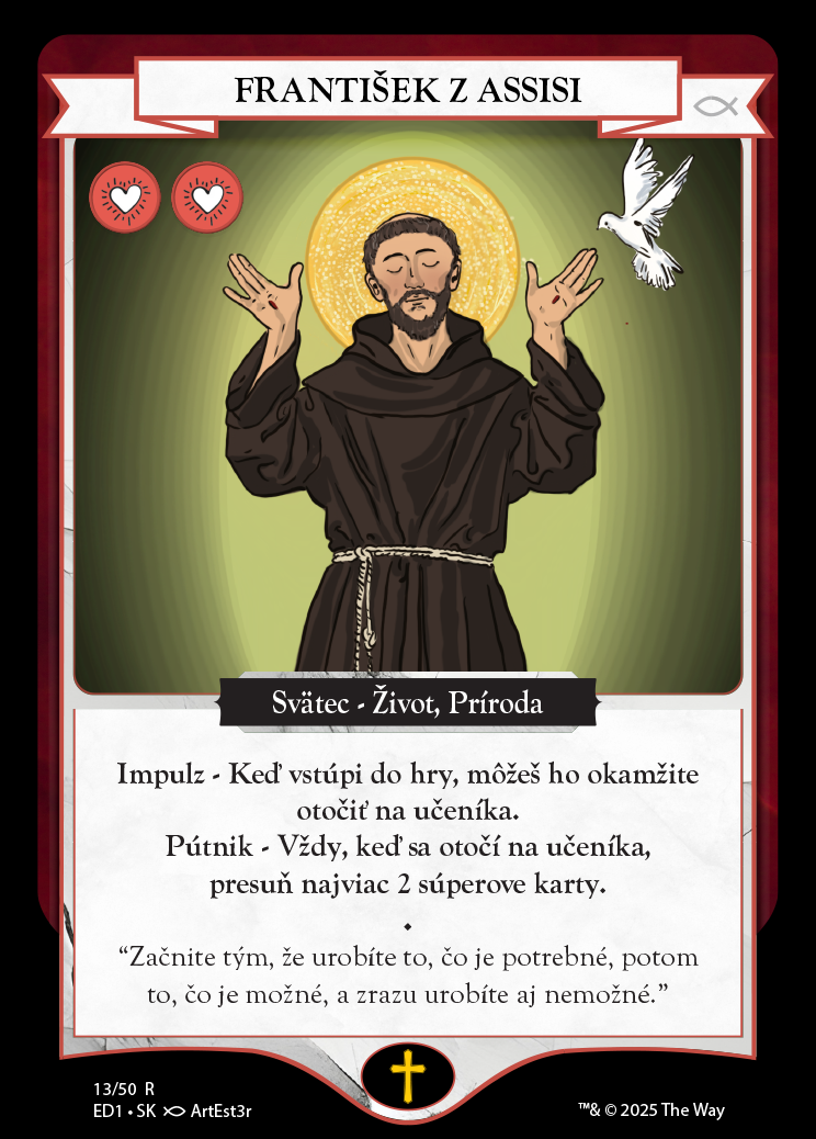 Front of card